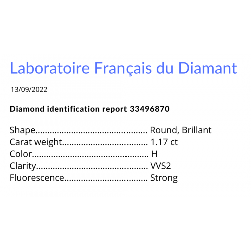 Diamant d'occasion 1,17ct (rond)
