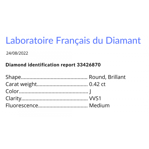 Diamant d'occasion 0,42ct (rond)