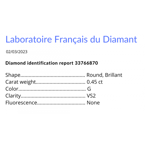 Diamant d'occasion 0,45ct (rond)