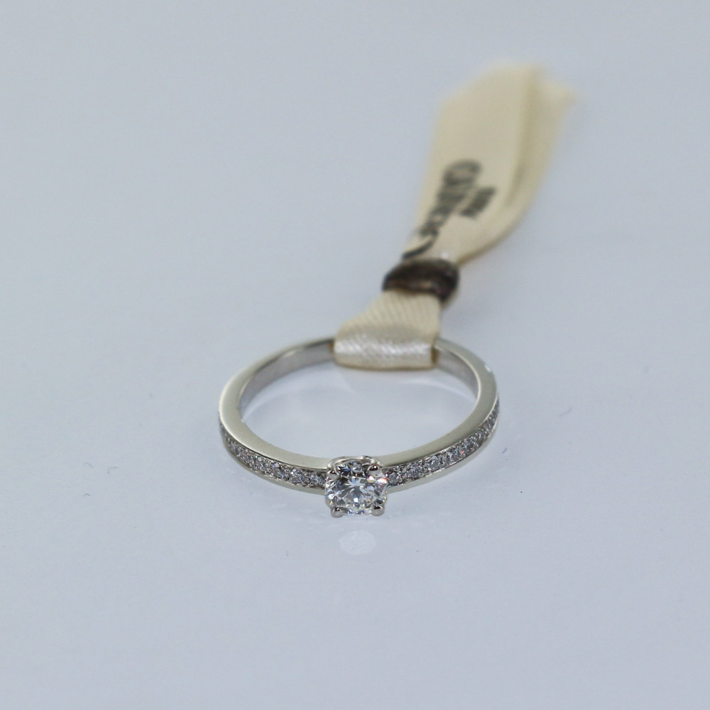 Bague GEMMYO solitaire "Milady" en platine