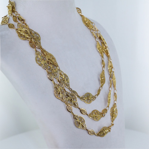 Collier Sautoir Filigrane
