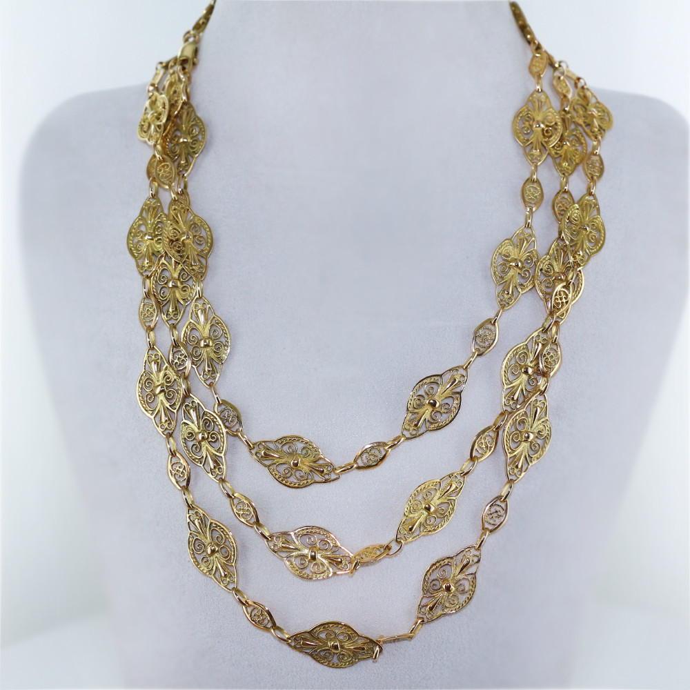 Collier Sautoir Filigrane
