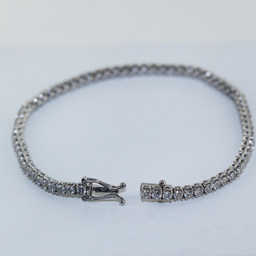 Bracelet rivière diamants