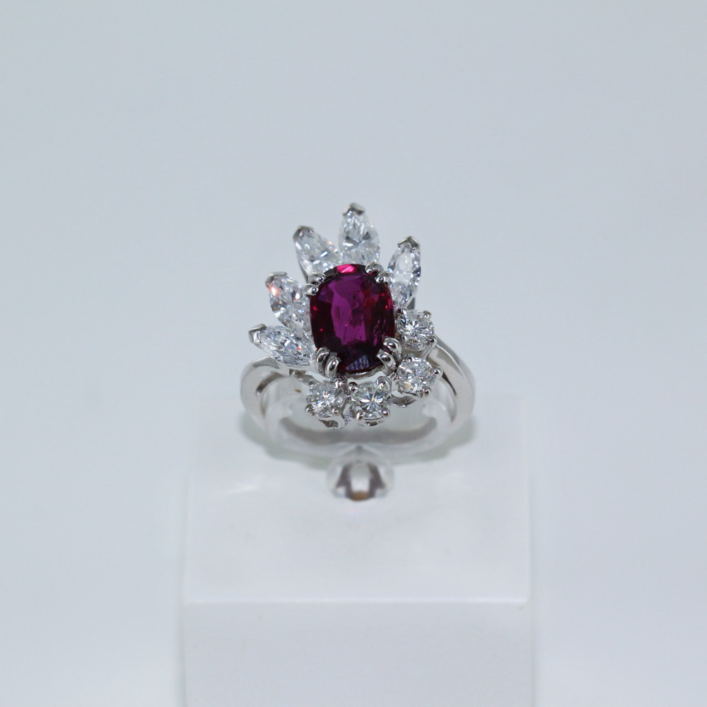 Bague Rubis & Diamants