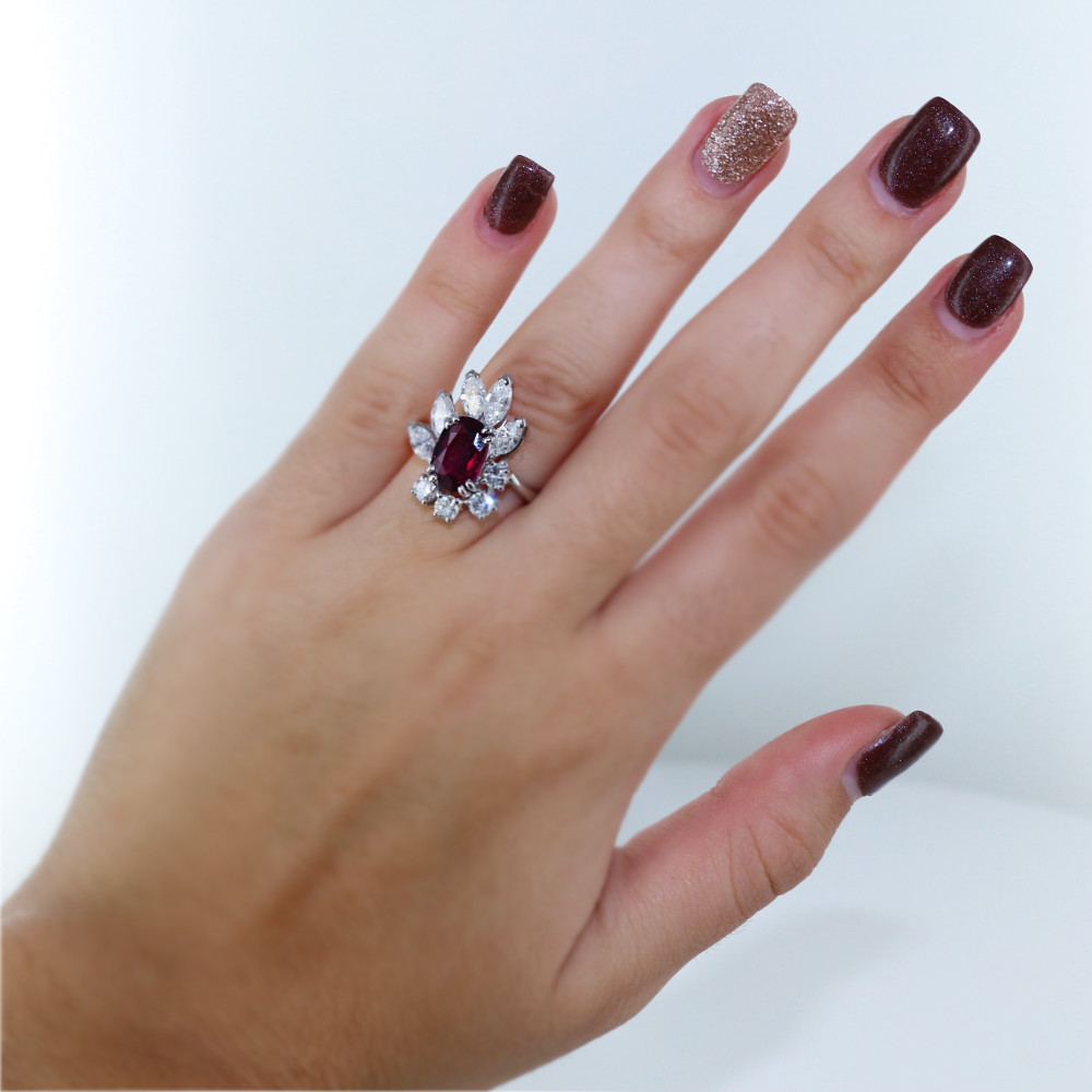 Bague Rubis & Diamants