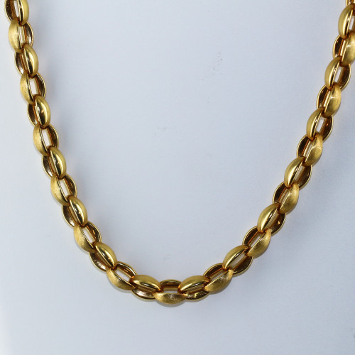 Collier en or brossé