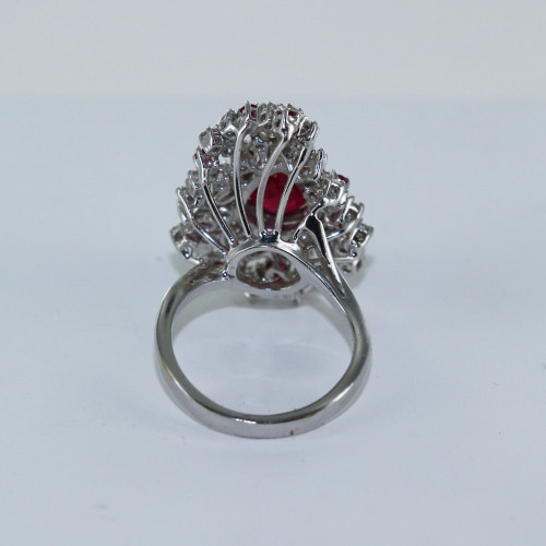 Bague rubis et diamants