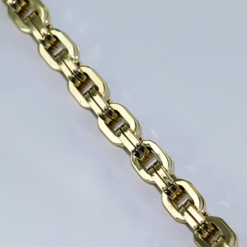 Bracelet maille plat et fermoir marin