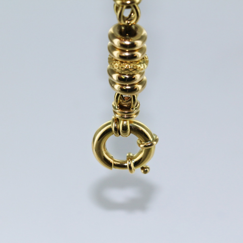Bracelet maille fantaisie fermoir marin
