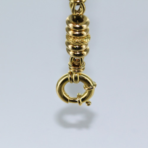 Bracelet maille fantaisie fermoir marin