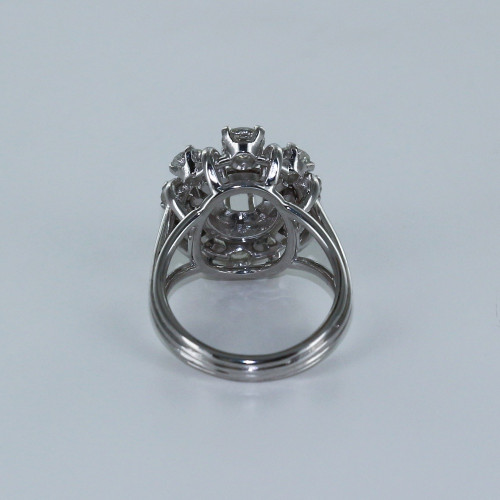 Bague marguerite en diamants