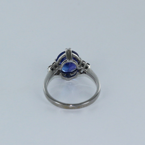 Bague fine tanzanite et diamants