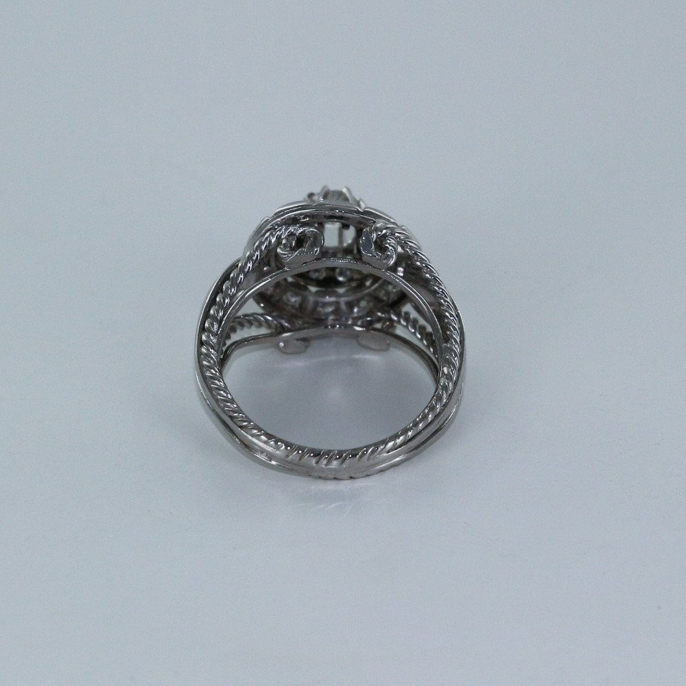 Bague diamants vintage platine