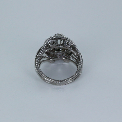 Bague diamants vintage platine