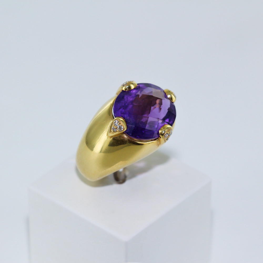 Bague Améthyste et Diamants