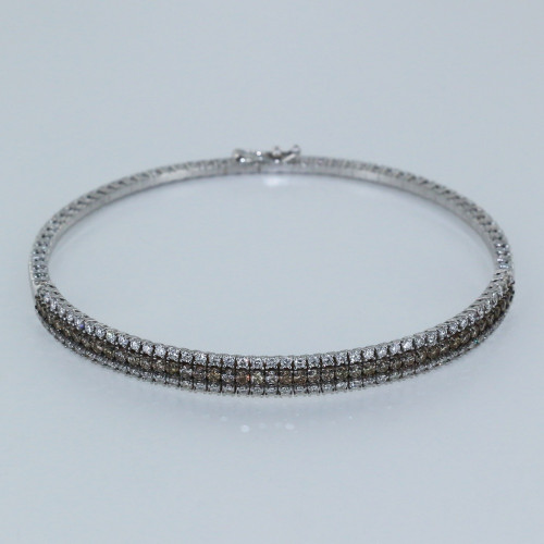 Bracelet jonc en diamant