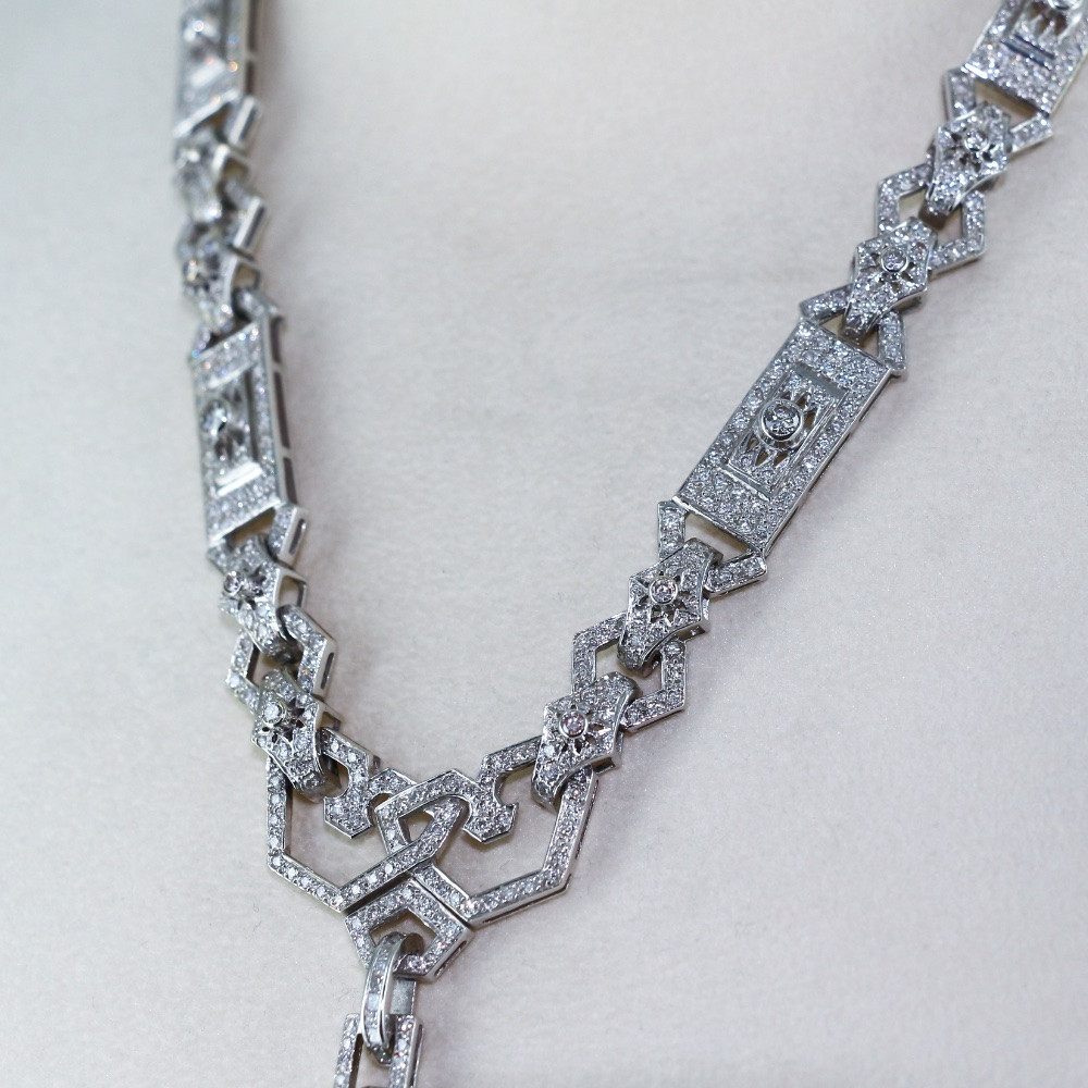 Collier Art Déco 3 pièces en diamant