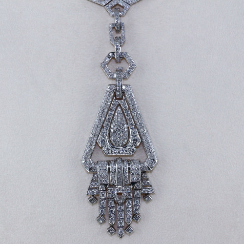 Collier Art Déco 3 pièces en diamant